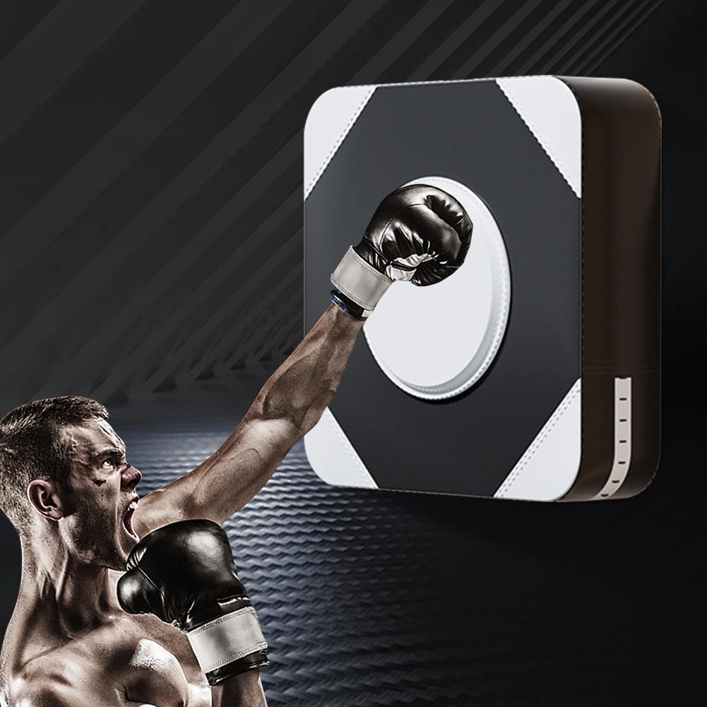 PU Leather Boxing Punching Target Fighter Martial Arts Fitness Boxing Bag Mat Fitness Exercise Wall Punching Pad Wall Focus Pads