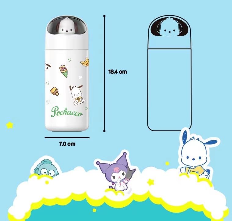 Hangyodon and Cinnamoroll 350ml Vacuum 316 Stainless Perfect for and Keeps Drinks Cold and A great gift for Pom Thermos, Insulated, Steel, Commuting,