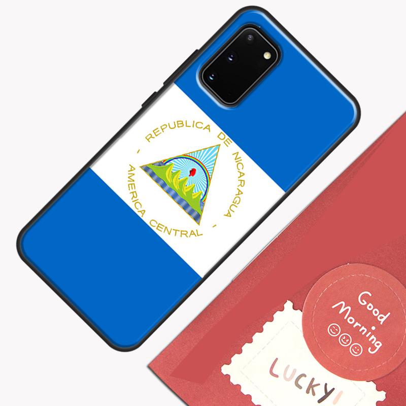 

Nicaragua Flag Phone Case For Samsung Galaxy S25 Ultra S20 S21 S22 S23 S24 Plus S9 S10 S25 FE Cover Shell Galaxy S25Ultra