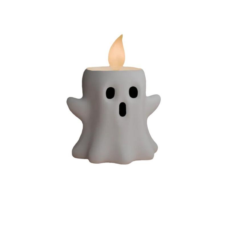 Ghost Candle Stand Resin Handicrafts, Halloween Decorations, Gift Items, Small Tabletop Ornaments