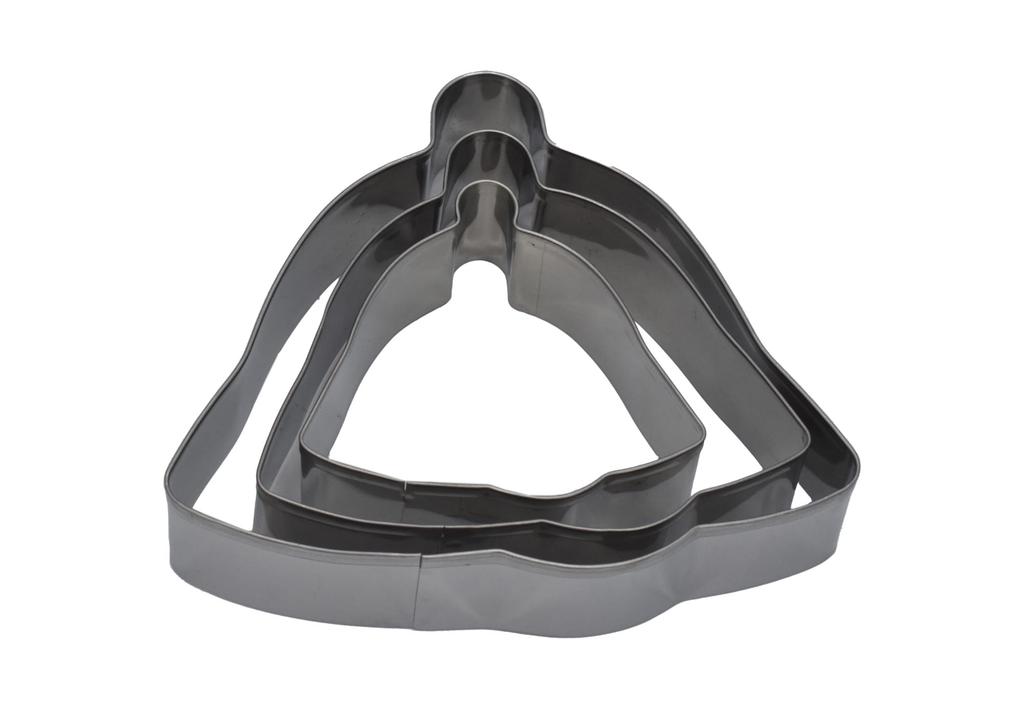 Set of Cutters for Cookies Gingerbread Bell 3-piece BRUNBESTE BB-3034