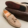 New Fashi Tassel Slip On Loafers Suede Leather Men Shoes Classic Dress Office Daily Business Party Casual Shoe for Man