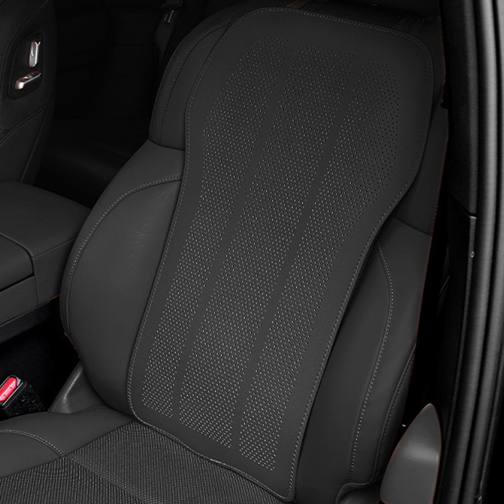 

5 Colors Car Seat Back Cushion Breathable Perforated Universal Wear-Resistant Auto Seat Protector Pad Car Accessories Artificial leather&Four Seasons чорний