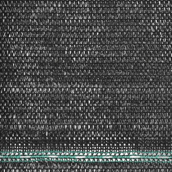 VidaXL Clôture de tennis PEHD 1,4 x 25 m Noir