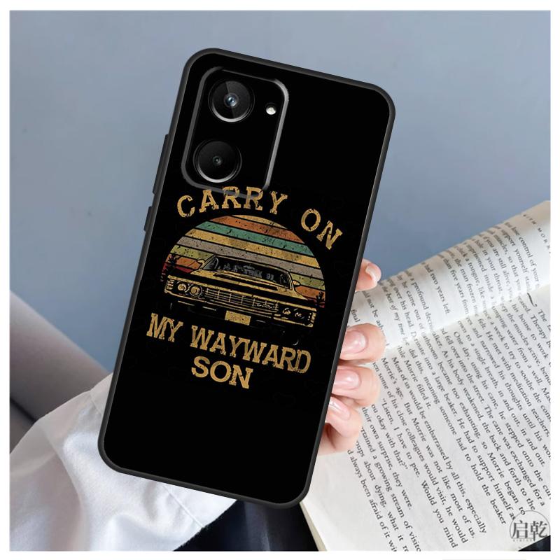 Supernatural CARRY ON MY WAYWARD Case For Realme C51 C55 C53 C35 C33 C30 C67 C21Y C25s C15 9 10 11 12 Pro Plus GT Neo 5 Cover