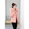 Winter New Cotton-padded Female Slim Women's Cotton-padded Short Fur-collared Cotton-padded Female Warm and Cold-resistant Cotton-padded Jacket