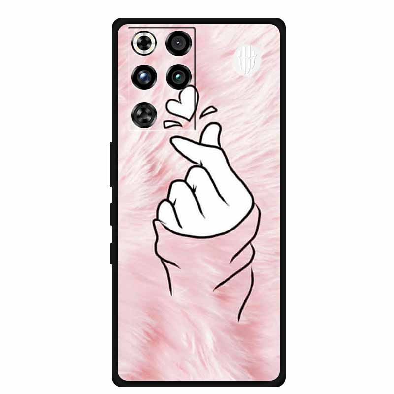Phone Case For ZTE Nubia RedMagic 11 Pro 5G Back Cover Case Black Silicone TPU Soft Coque For Nubia RedMagic 11Pro Funda Capas