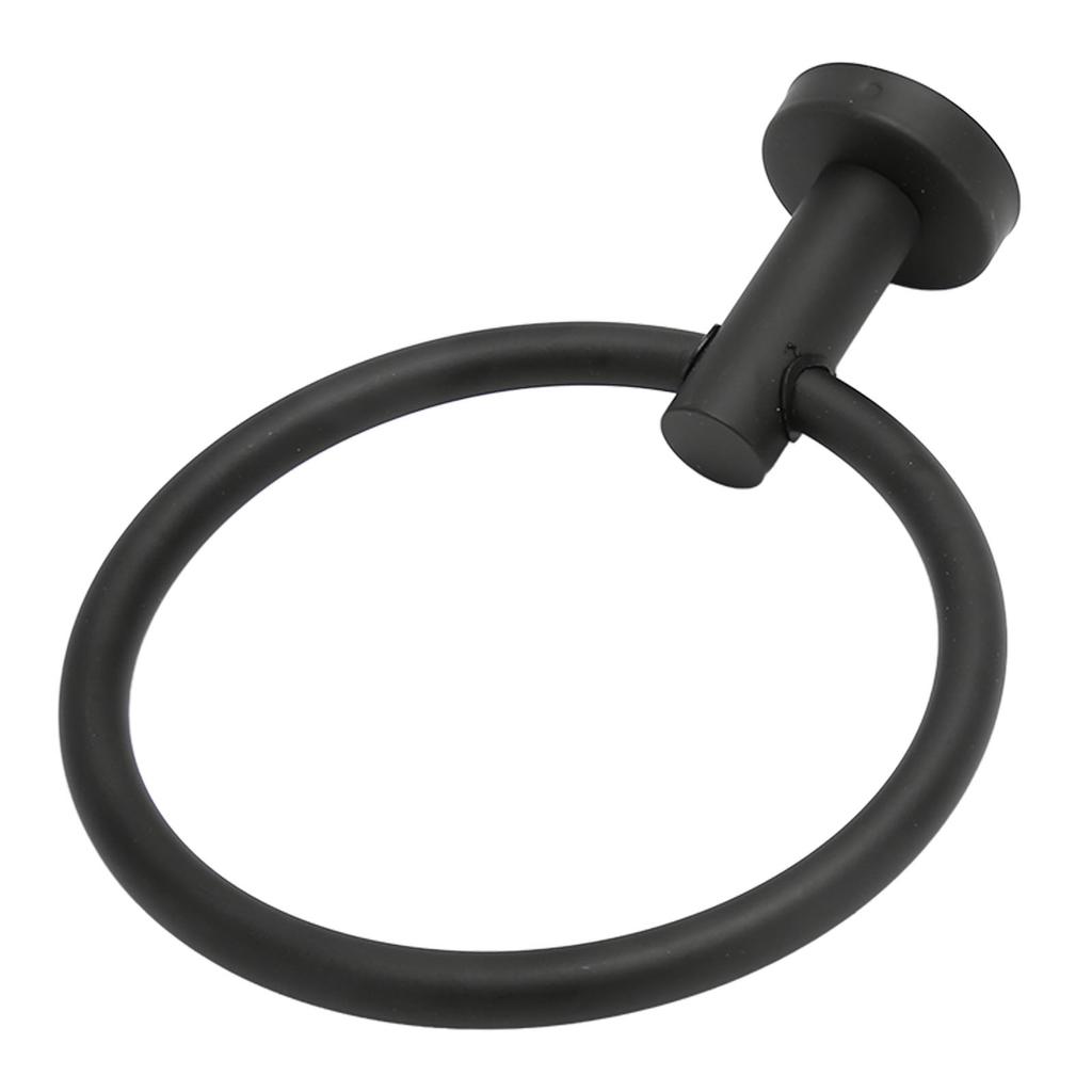 Towel Ring Matte Black Towel Hanger Stainless Steel Anti Rust Wall Mount Modern Towel Holder for