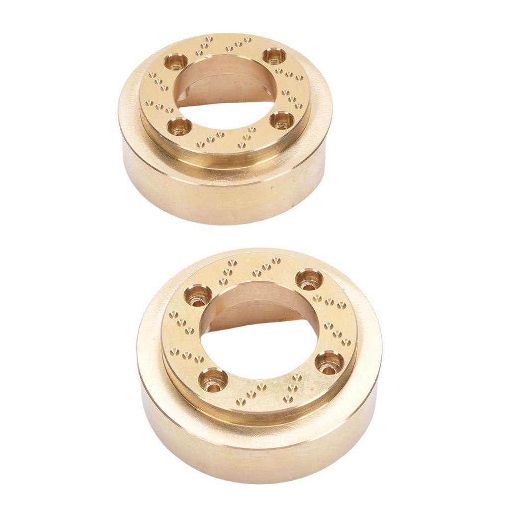2pcs Wheel Weight Blocks Replacement for MK07 1 7 RC Car High Density Brass Wheel Counterweights