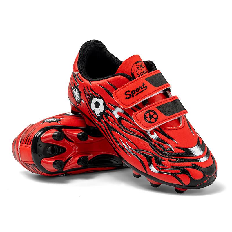 Children's Football Shoes AG Long Nails TF Broken Nails Student Campus Game Training Football Shoes Middle and Old Children's Velcro Sneakers