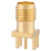 SMA Socket, 10pcs SMA Female Connector Brass SMA Female Base Socket   PCB Mount 50 Ohm RF Connectors, SMA   Optic Connectors