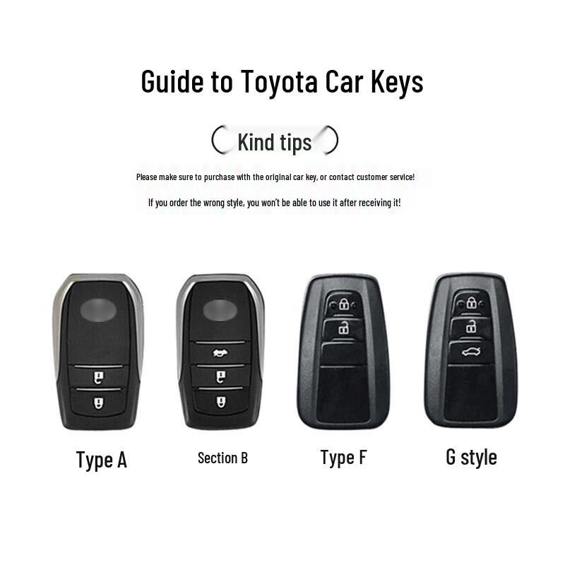 Toyota Key Cover for Camry, Corolla, RAV4, Avalon, Vellfire, Highlander