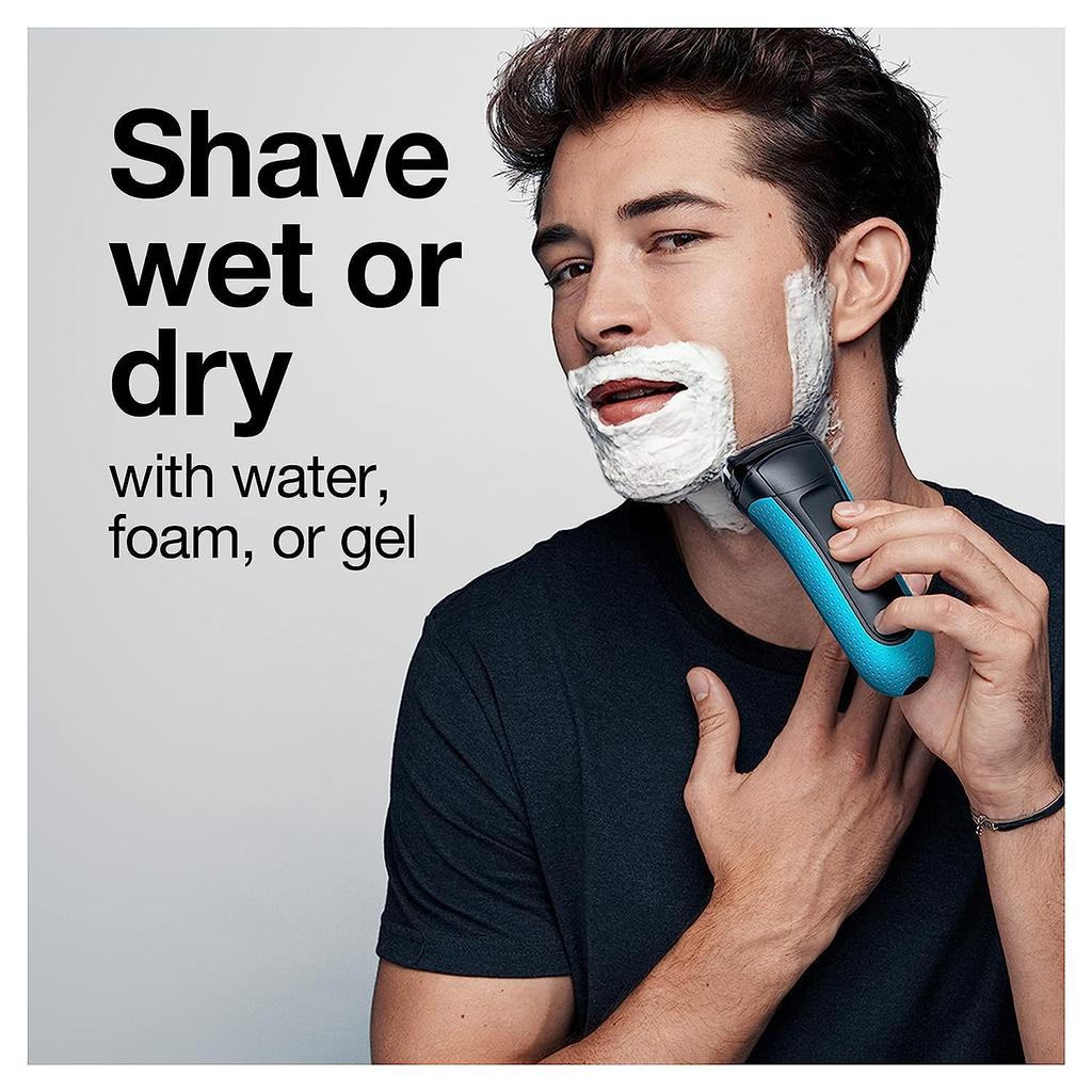 Braun Series 3 ProSkin 3040s Electric Razor Men's Rechargeable Wet and Dry Foil Shaver Blue
