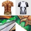 3d Printed Men's Gym Tights Sport Compression T-shirt With O-neck**