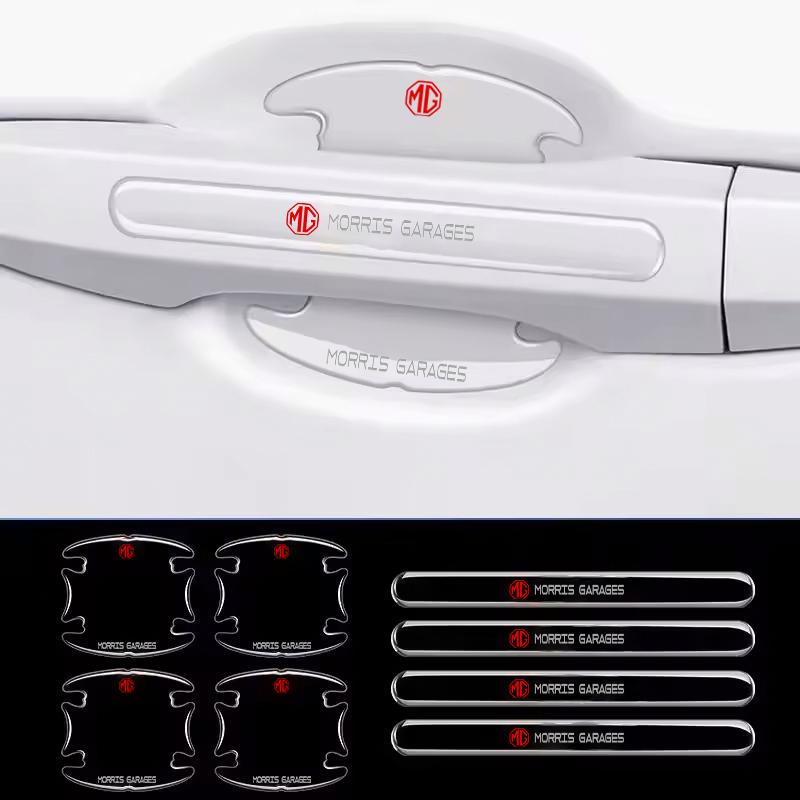 8pcs Car Door Handle Transparent Protection Exterior Door Bowl Sticker For MG HS 2022 ZST ZS MG3 MG5 MG6 MG7 GT GS Hector ZX EZS bfl2
