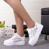 Outer Large Size Platform Sports Shoes Women's Spring and Autumn New Hollow Breathable Casual Shoes Flat Single Shoes Women