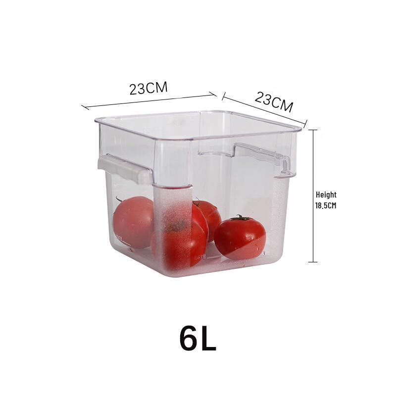 Ruhan Thickened Transparent Round Food Storage Containers with Lids