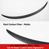 For Tesla Model 3 Highland 2026 Model Y 2024 Real Carbon Fiber Spoiler 2020-2025,Trunk Lid Wing,Car Exterior Styling