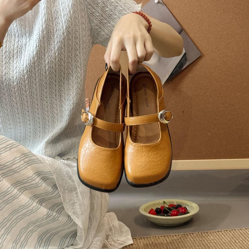 French evening niche versatile shoes 2025 spring and summer new retro Mary Jane shoes flat single shoes women
