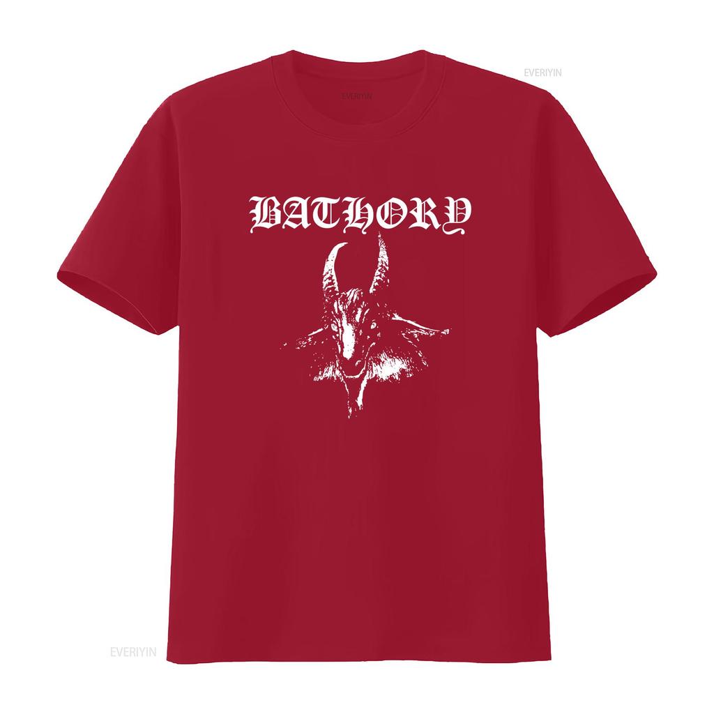 Bathory Heavy Metal Band Print T Shirt Available In Full Sizes From S To 5xl Vintage Stretched Top For Everyday Wear