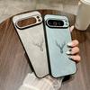 Deer Pattern Leather Matte Case For Google Pixel 9 Pro XL 8A 8 Pro 7A 7 Solid Color TPU Soft Shockproof Slim Phone Cover