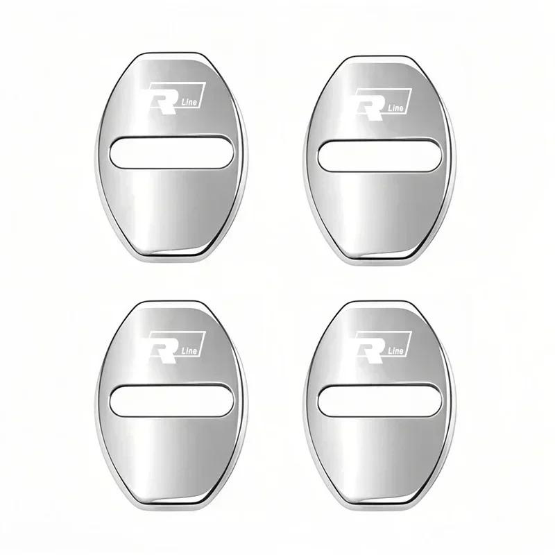 Zinc Alloy Car Door Lock Buckle Cover Protective Covers For VW GTI Polo Golf Passat Scirocco Tiguan Jetta T-ROC Touareg Taigo CC