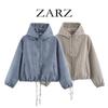 Women S Vintage Plaid Hooded Long Sleeve Casual Jacket
