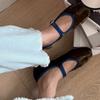 Fashion Luxury Split Toe Casual Women's Shoes 2025 Retro Velvet Shallow Mouth Shoes Mary Jane Elegant Comfortable Soft Single Shoes