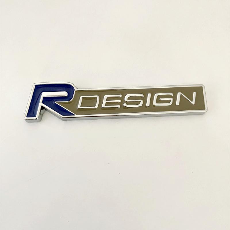 3D Metall RDesign R Design Frontgrill Auto Plakette Aufkleber Emblem Decal Dekoration Für VOLVO XC40 XC60 XC90 V90 S90 S60 V60 V40 C70
