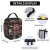 R-Ronaldos 2026 Lunch Bag  Fun Lunch Box For Girls School Portable Zipper Cooler Bag Oxford Graphic Tote Food Bags
