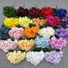 5 Heads Artificial Hydrangea Flower DIY Silk Bridal Hydrangea Bouquet Beauty Fake Hydrangea Flowers