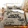 3D Arctic Monkeys Beding Set Print Bed Linen Set With Pilowcase Bed Soft Duvet Cover Soft Single Double Quen Super King-Sized Dimensionsd Dimensions