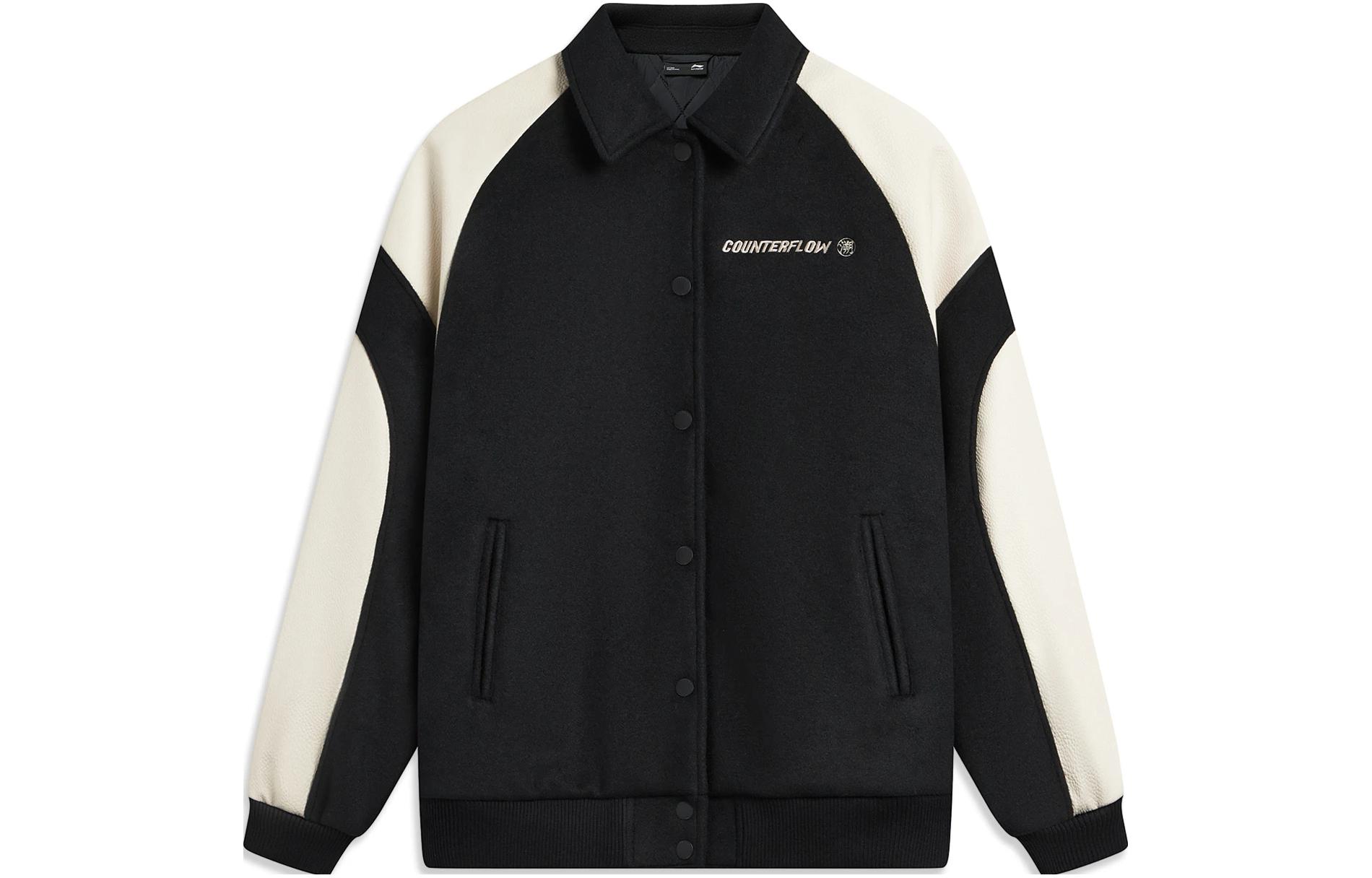 Li Ning CF Tracing Jackets Women s Black Lapel Moderate Other AJMT240-1 M