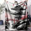 Japanische Bergdecke Weiche Flanell AC-Decke Leichte Sommer-Nickerchen-Decke Gemütliche Decke für Sofa Bett Reise Zuhause