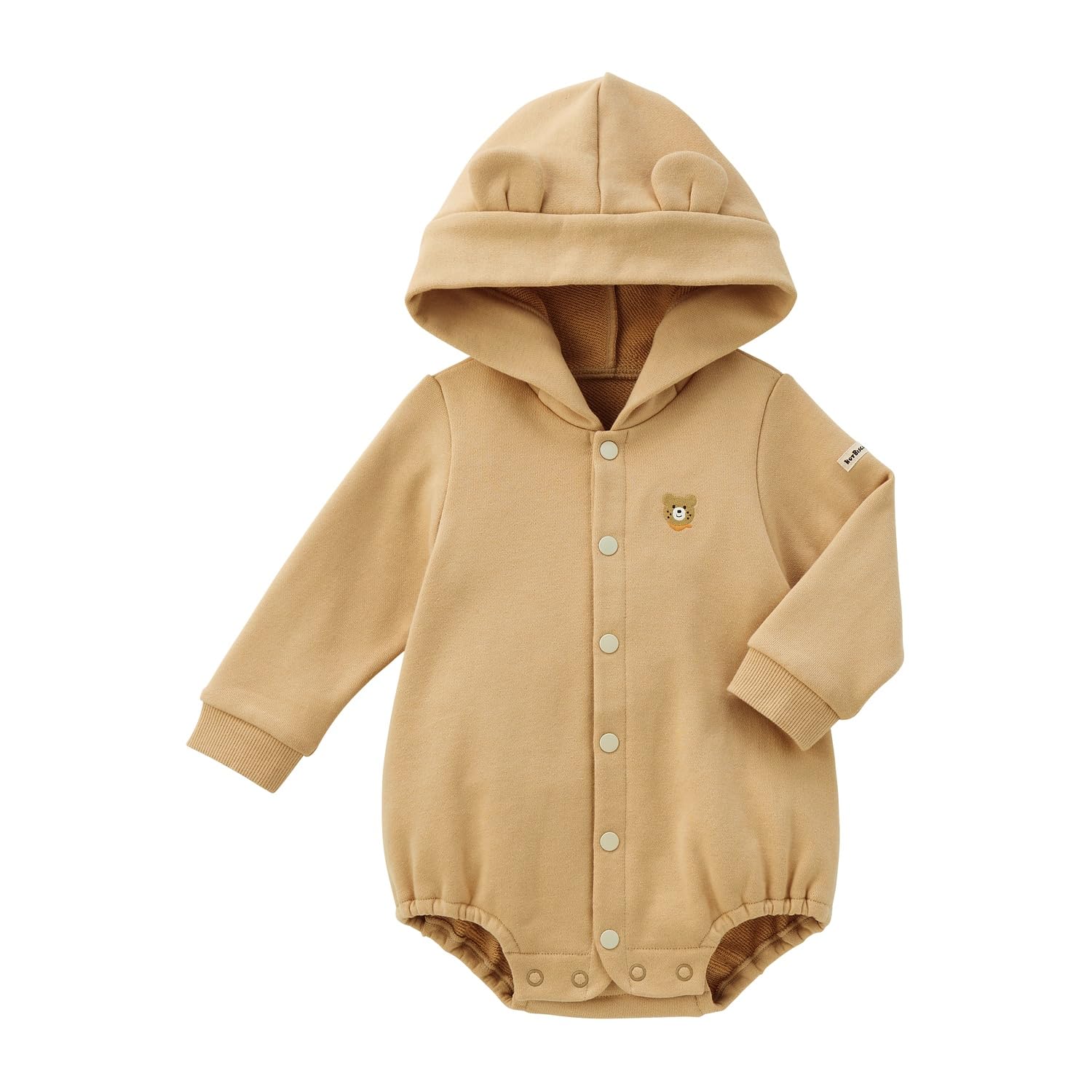 

MIKIHOUSE HOT BISCUITS Romper, Beige, for Boys and Girls, Size M (80-90cm), 73-1501-685