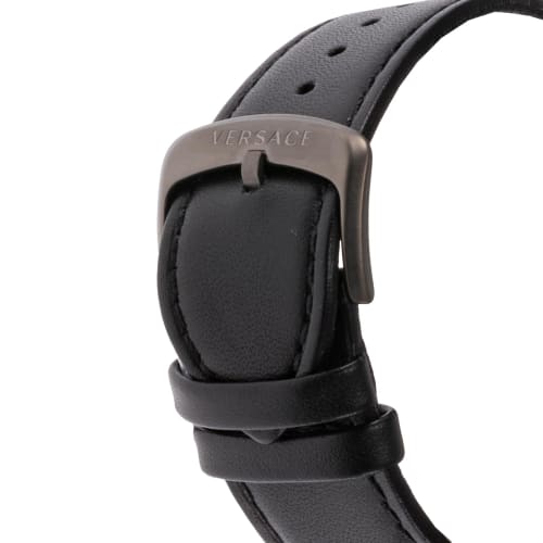 Versace AION Chrono Gent Watch, Black Dial, Quartz Movement, Sapphire Crystal, 45mm, VE6CA0323, Men's, Black