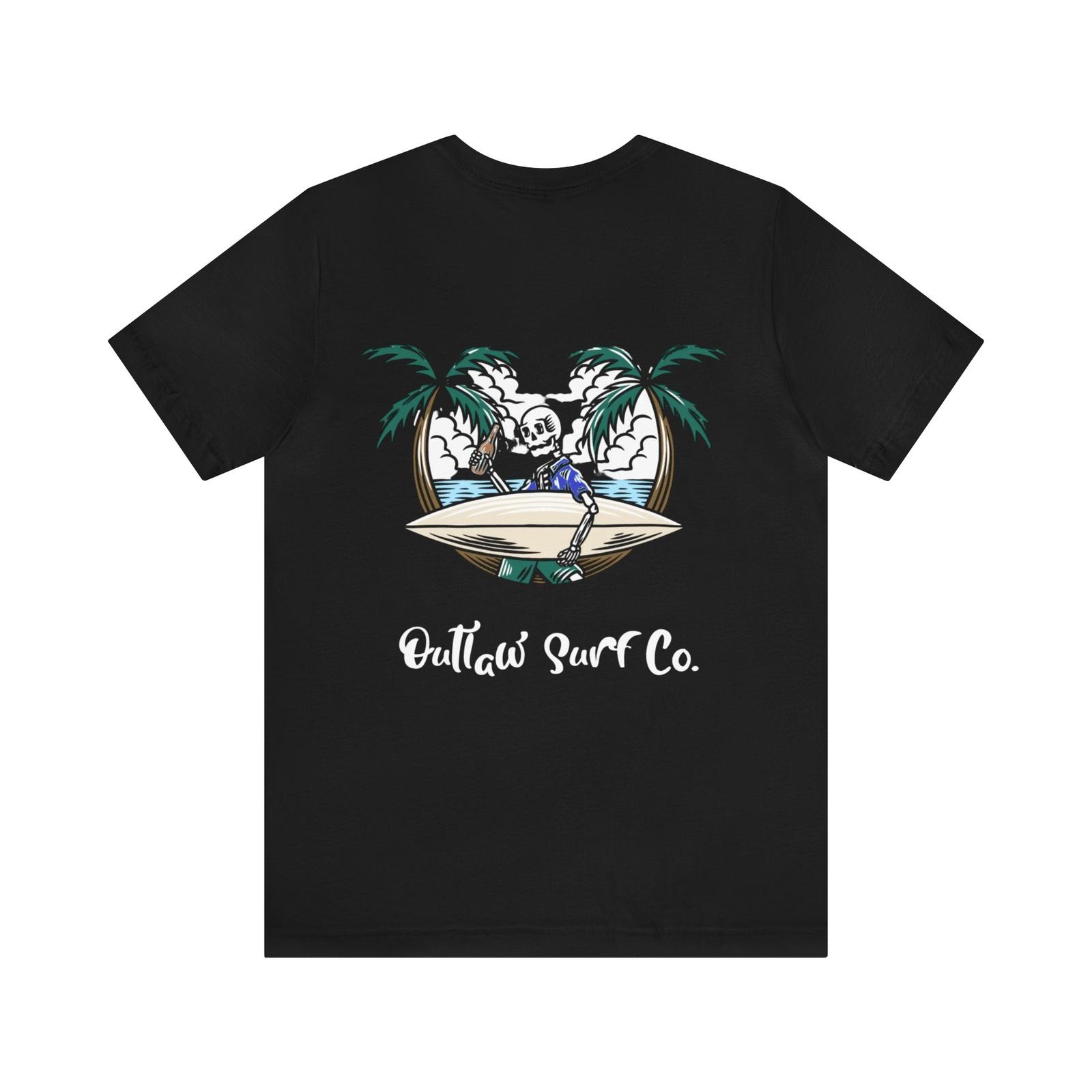 Outlaw Surf Skeleton Surf Beer T-Shirt S