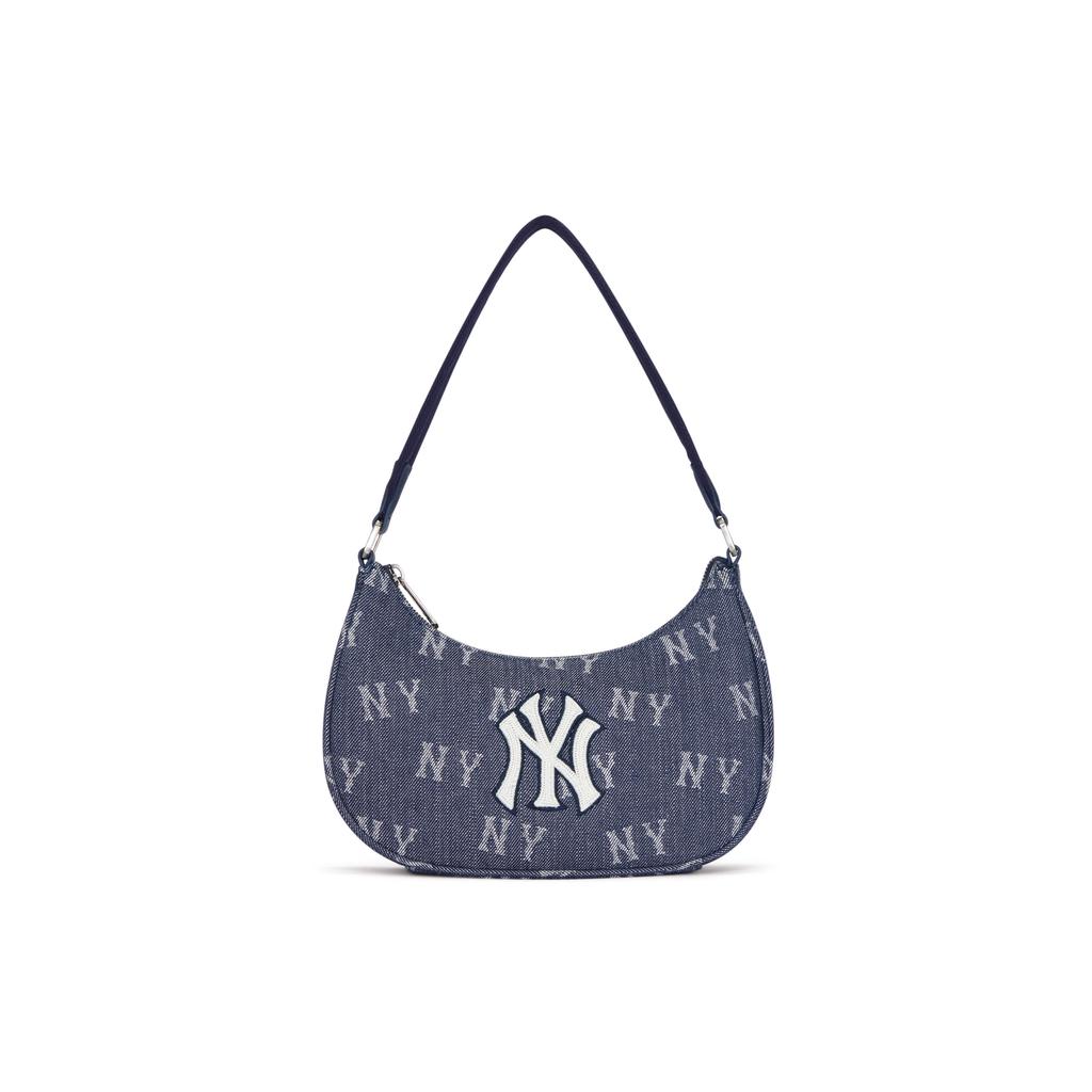 New MLB New York Yankees Cotton Shoulder Bag, Handbag, Clutch, Student Backpack Unisex Indigo 3ABQS224N-50INS