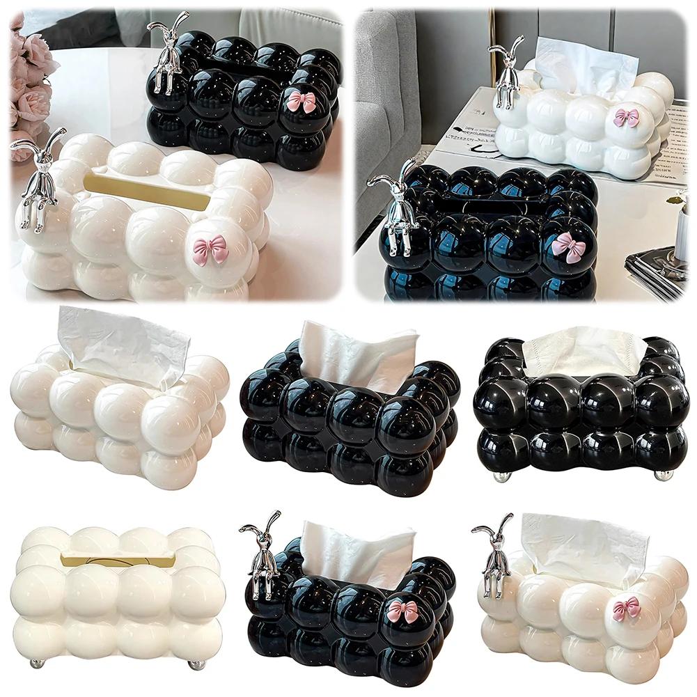 Cloud Design Tissue Boxes Napkin Holder Valentines Day Decor Bubble Tissue Dispenser Home Household Kitchen Decoration
