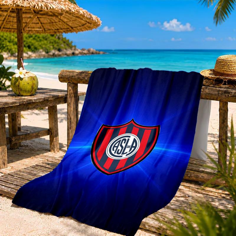 Club Atletico San Lorenzo  Beach Towel, Quick-drying, Easy To Care For, Suitable for Both Fitness and Beach Vacations,Sports Essential