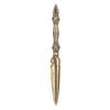 13.6cm Vintage Brass Tibetan Handheld Religious Ritual Instrument Demon Subduing Vajra Prong Craft Old Copperware Wholesale