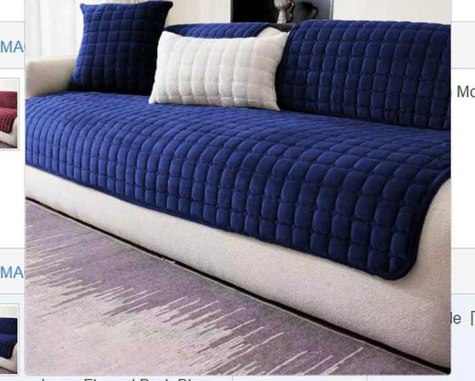 Universal Plush Non-Slip Sofa Cover: Four Seasons Flannel Cushion