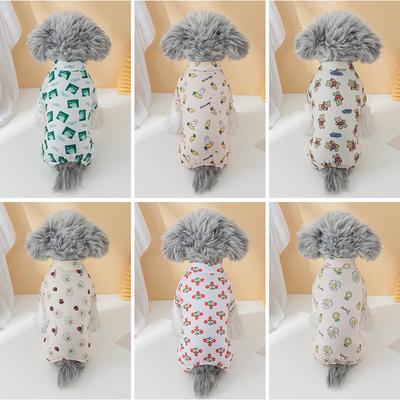 Summer Pet Four-legged Clothes Do Not Shed Hair Cute Cat Dog Pet Clothes