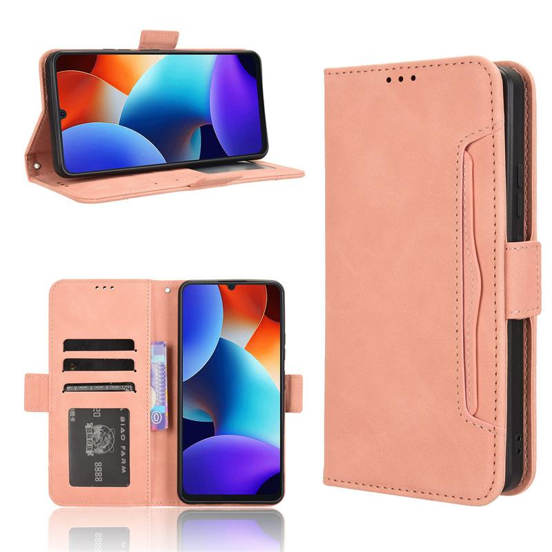 

Шкіряний чохол Flip для Blackview Color 8/Oscal Modern 8 [шкіряний чохол Doka Slot Flip Leather Case] ​​Протиударний чохол-бампер Color 8/Oscal Modern 8 рожевий