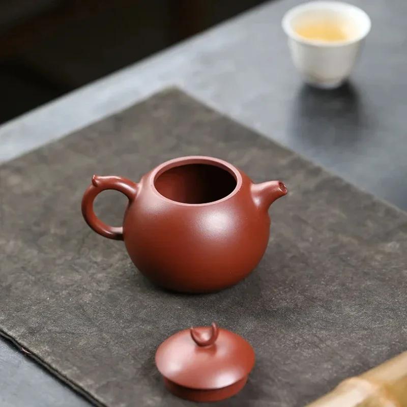 Ceainic Creativ Yixing din Argilă Purpurie 160ml Ceainic Autentic Făcut Manual Ceainic Frumos Infuzor de Ceai Set de Ceai Chinezesc Zisha din Minereu Brut