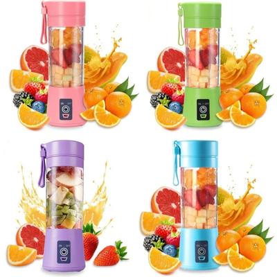 380ML Taşınabilir Mini Blender Shakes ve Smoothies için Şarj Edilebilir USB Seyahat Meyve Sıkacağı Bardağı El Meyve Blenderı Sıkma Bardağı