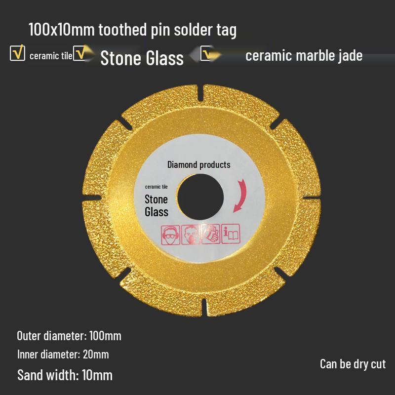 Diamond Angle Grinder Disc for Trimming, Chamfering, Cutting, and Polishing Tiles