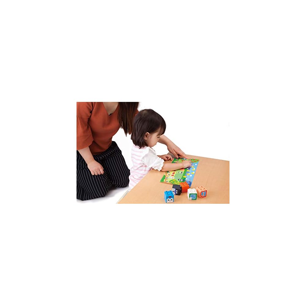 Bandai BlockLabo Anpanman SL Man Number Blocks Set for Ages 1.5 and Up Educational Toy