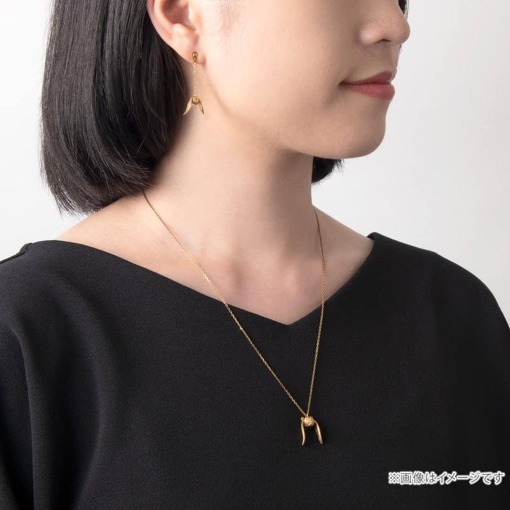 Harry Potter Goods Necklace Gold Snitch Necklace Silver Gold Accessories Jewelry Present Gift [U-Treasure] (Yellow Coating) Women's