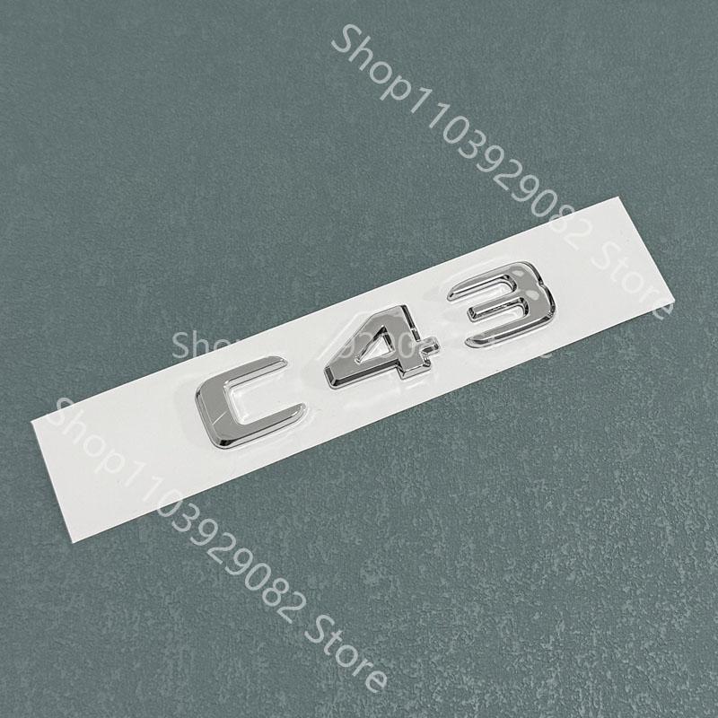 Chrome Black Fender Badges TURBO ELECTRIFIDE for Mercedes Benz W206 C43 C43s C53 C53s C63 C63s AMG Both Sides Emblems